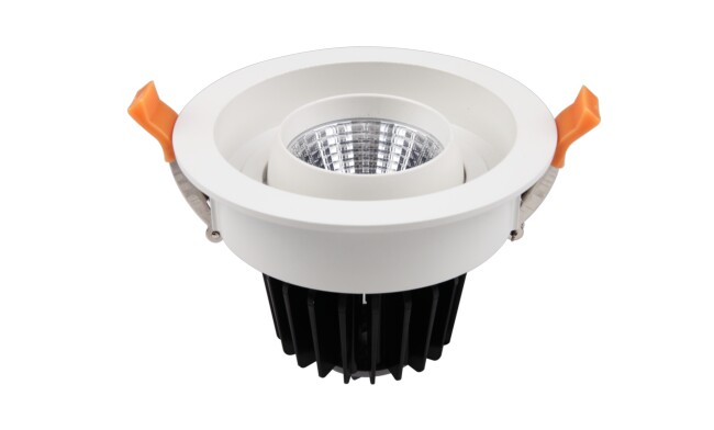 LED 15w COB嵌灯 开孔120mm 可350度旋转 黄光白光中性光